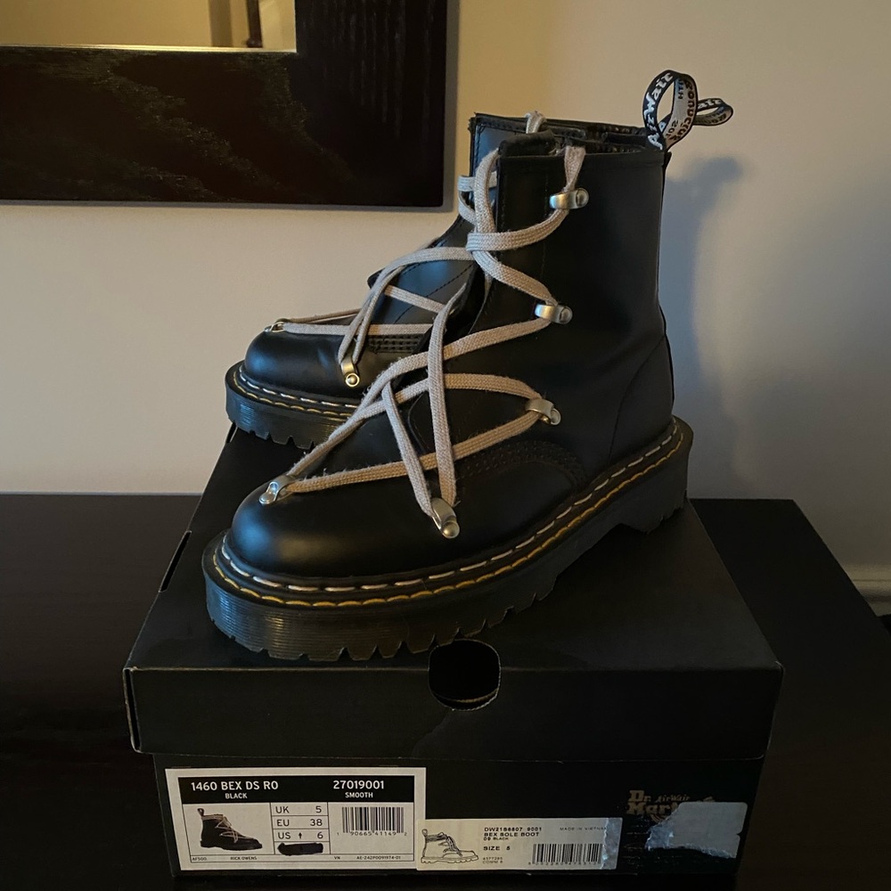 Rick Owens x Doc Martens 1460 Bex - Picture 2 of 5